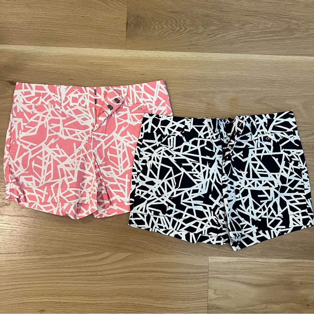 Calvin Klein Pink and Black Shorts NWOT!